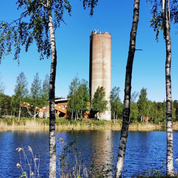 Gruvsjön från vandringsleden- Korsnäs Mine Center